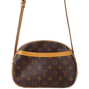 Louis Vuitton Monogram Leather Blois Shoulder Bag Brown
